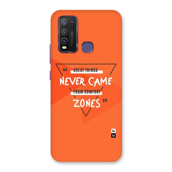 Great Things Comfort Zones Back Case for Vivo Y30