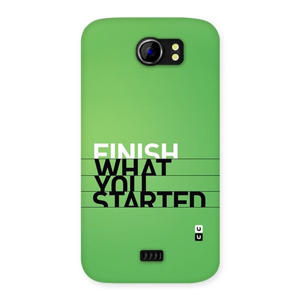 Green Finish Back Case for Canvas 2 A110