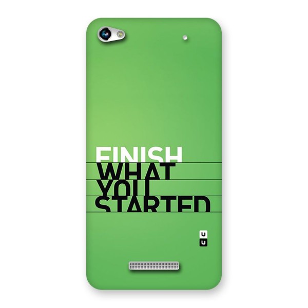 Green Finish Back Case for Canvas Hue 2 A316