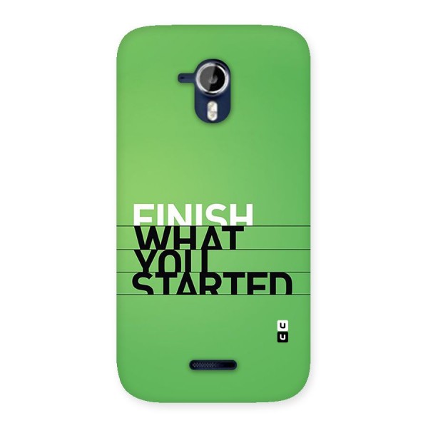 Green Finish Back Case for Canvas Magnus A117