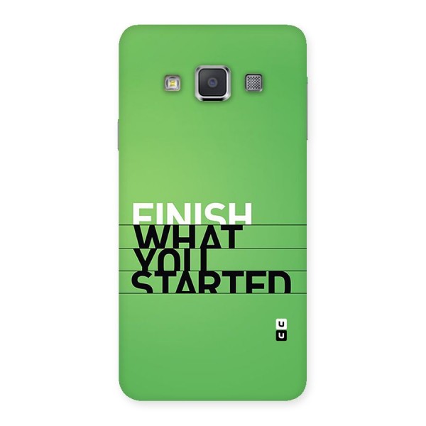 Green Finish Back Case for Galaxy A3