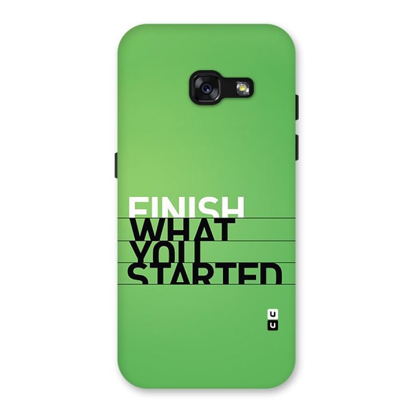 Green Finish Back Case for Galaxy A3 (2017)