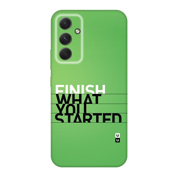 Green Finish Back Case for Galaxy A54