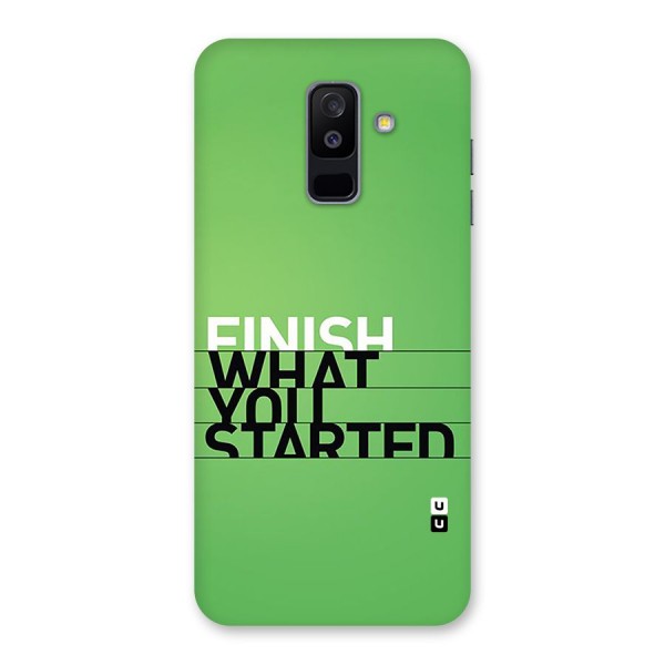 Green Finish Back Case for Galaxy A6 Plus