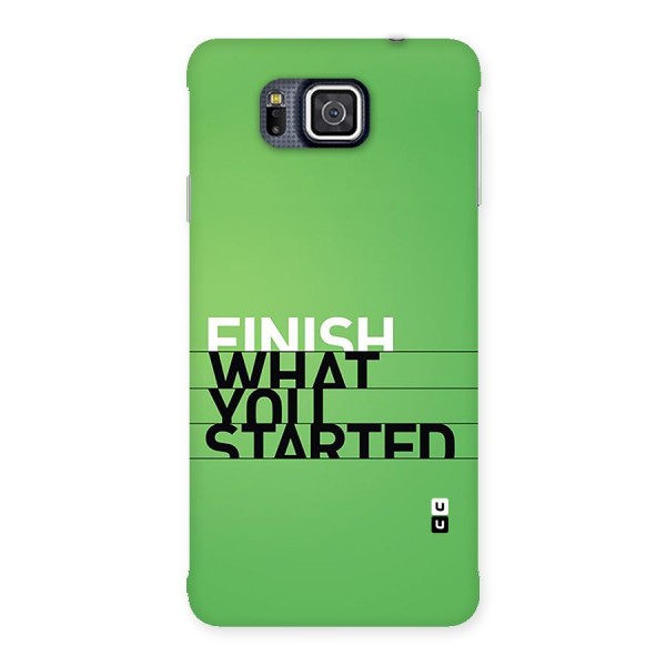 Green Finish Back Case for Galaxy Alpha