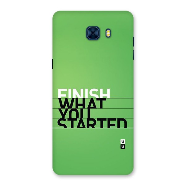 Green Finish Back Case for Galaxy C7 Pro