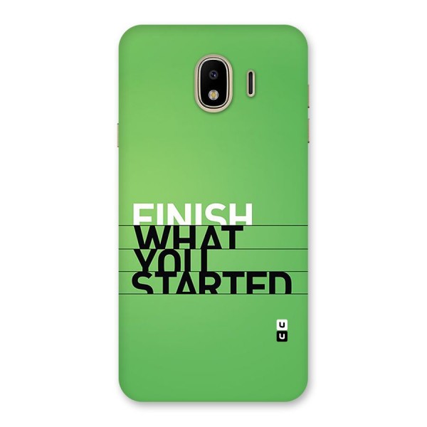 Green Finish Back Case for Galaxy J4