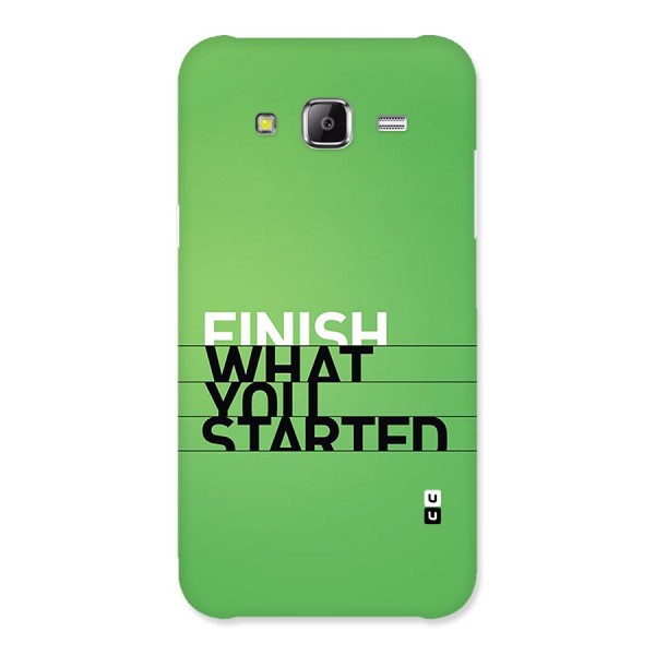 Green Finish Back Case for Galaxy J5