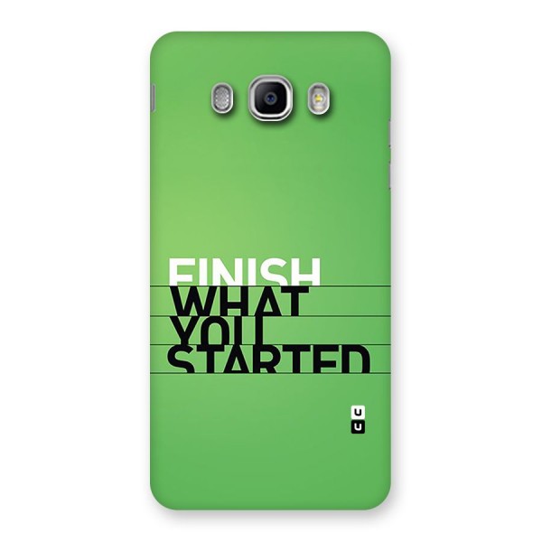 Green Finish Back Case for Galaxy J5 2016