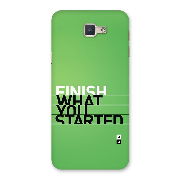 Green Finish Back Case for Galaxy J5 Prime