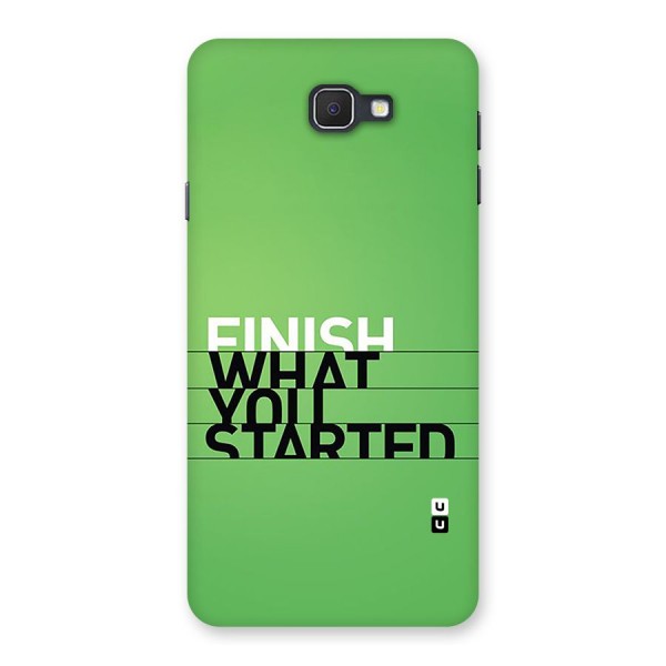 Green Finish Back Case for Galaxy J7 Prime