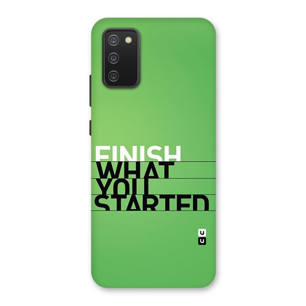 Green Finish Back Case for Galaxy M02s