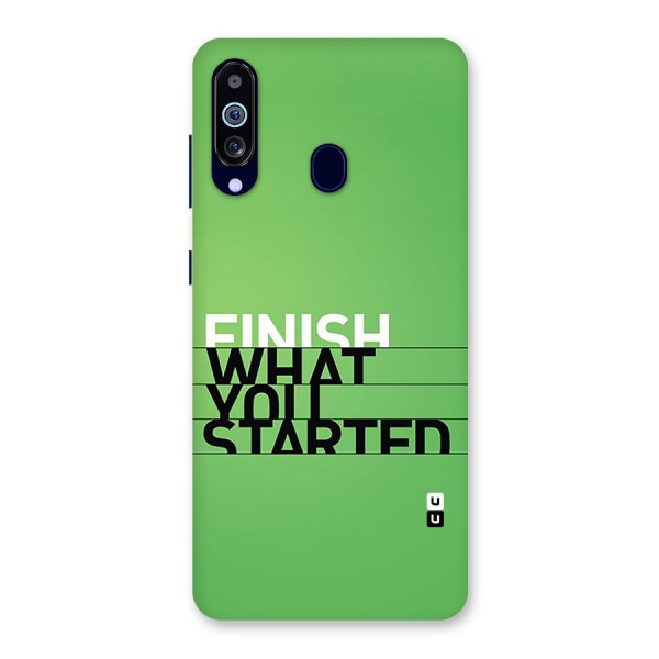 Green Finish Back Case for Galaxy M40