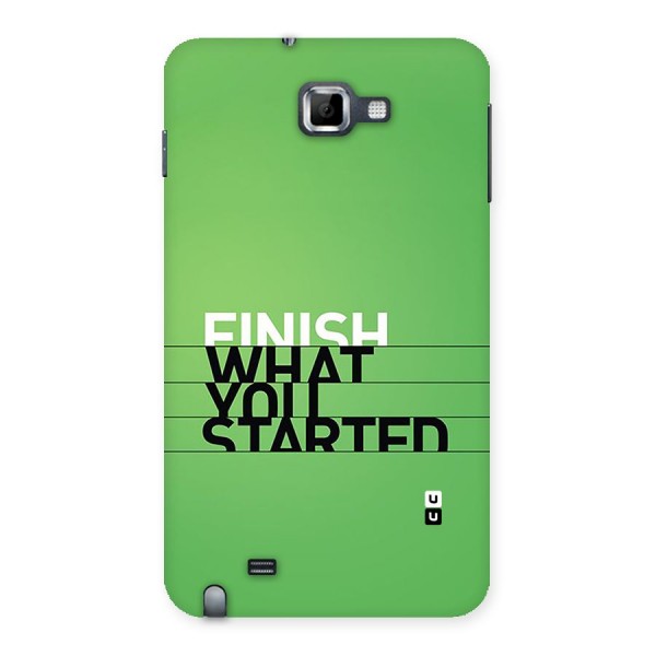 Green Finish Back Case for Galaxy Note