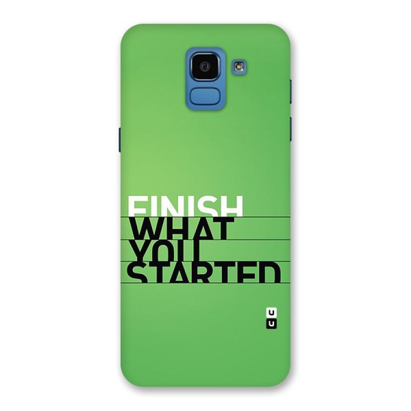 Green Finish Back Case for Galaxy On6