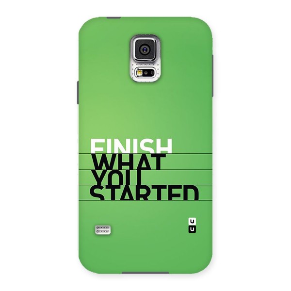 Green Finish Back Case for Galaxy S5