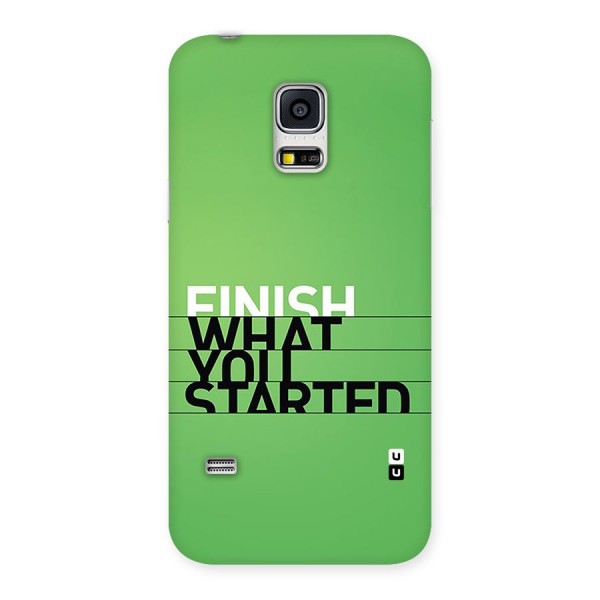 Green Finish Back Case for Galaxy S5 Mini