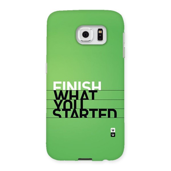 Green Finish Back Case for Galaxy S6