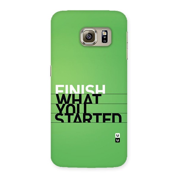 Green Finish Back Case for Galaxy S6 edge