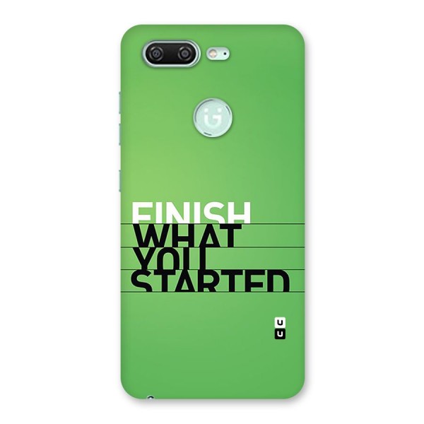Green Finish Back Case for Gionee S10