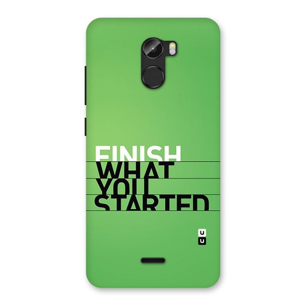 Green Finish Back Case for Gionee X1