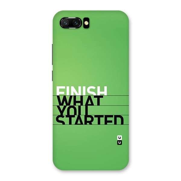 Green Finish Back Case for Honor 10