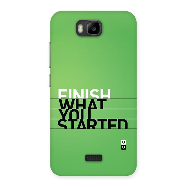 Green Finish Back Case for Honor Bee