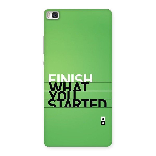 Green Finish Back Case for Huawei P8