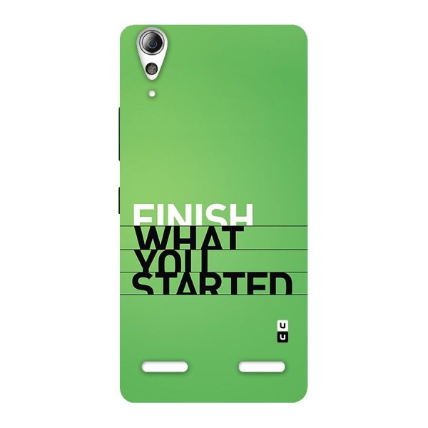 Green Finish Back Case for Lenovo A6000 Plus