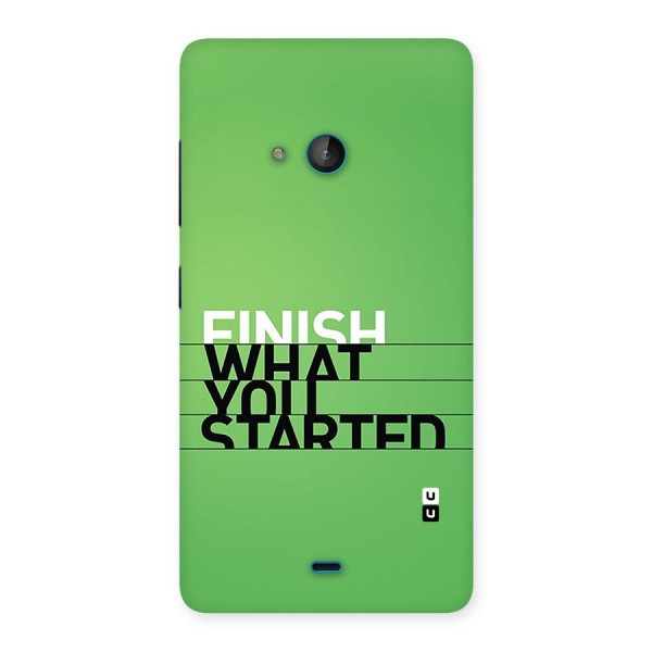 Green Finish Back Case for Lumia 540
