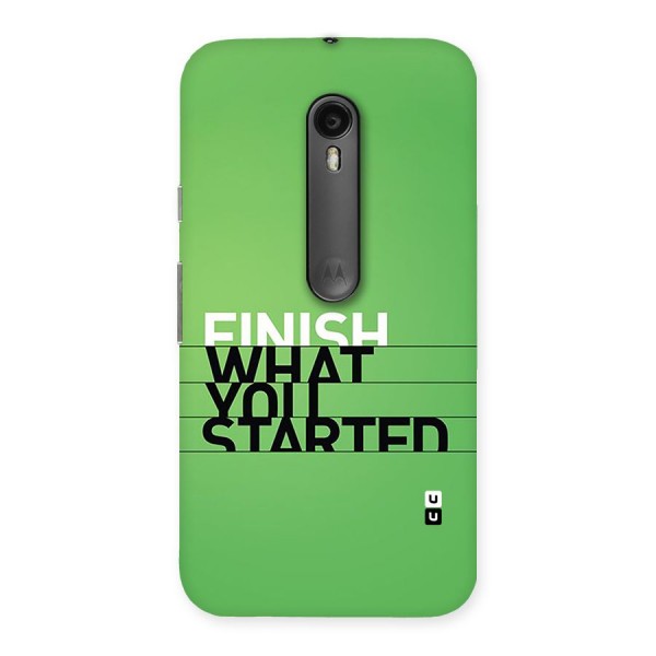 Green Finish Back Case for Moto G3