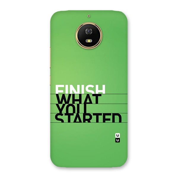 Green Finish Back Case for Moto G5s