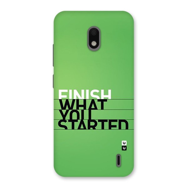 Green Finish Back Case for Nokia 2.2