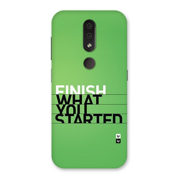 Green Finish Back Case for Nokia 4.2