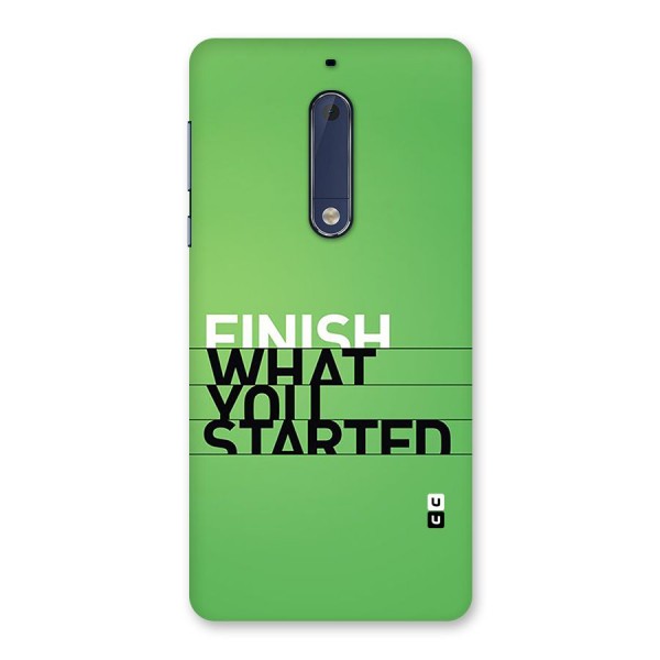 Green Finish Back Case for Nokia 5
