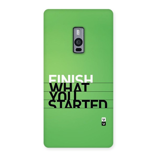 Green Finish Back Case for OnePlus 2