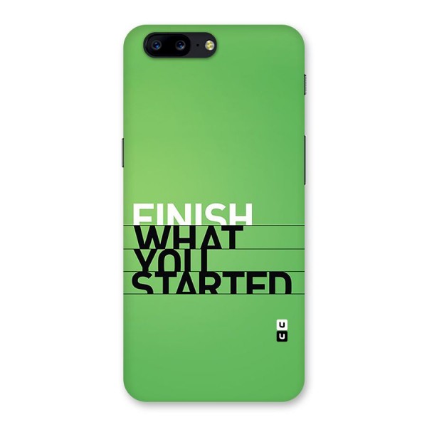 Green Finish Back Case for OnePlus 5