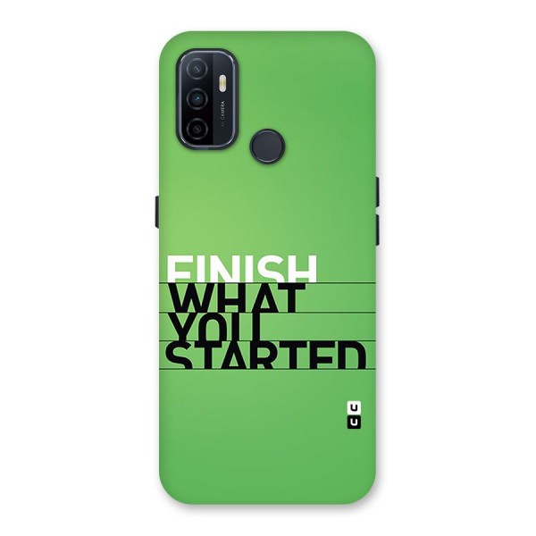Green Finish Back Case for Oppo A32