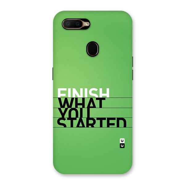 Green Finish Back Case for Oppo A5s