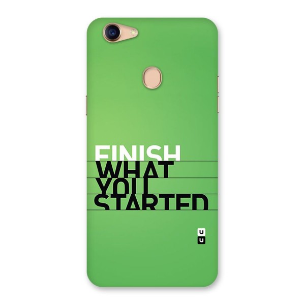Green Finish Back Case for Oppo F5 Youth