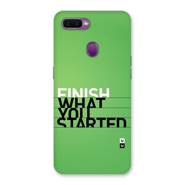 Green Finish Back Case for Oppo F9