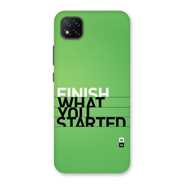 Green Finish Back Case for Poco C3
