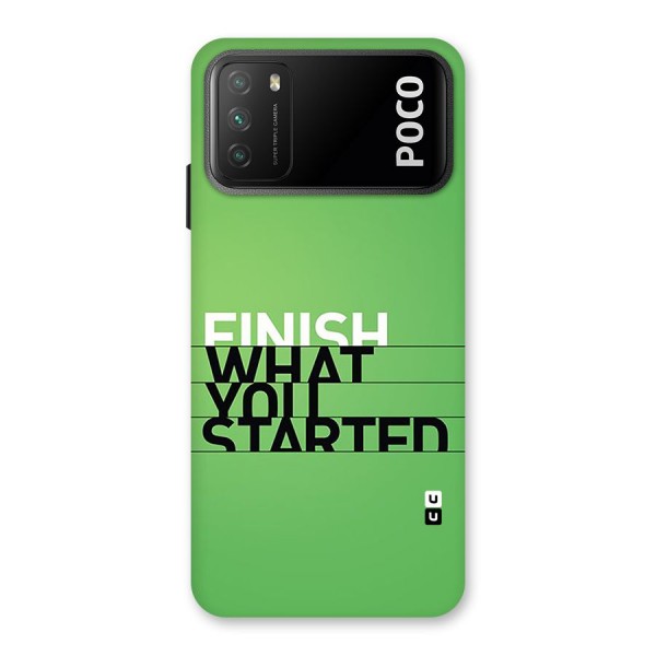 Green Finish Back Case for Poco M3