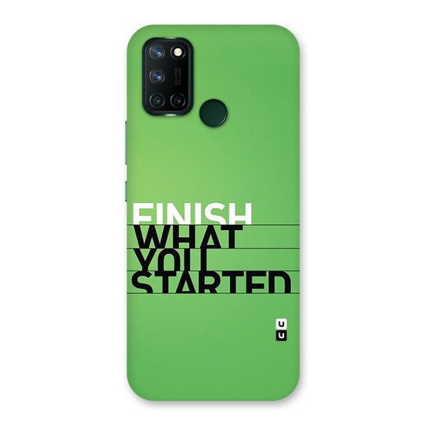 Green Finish Back Case for Realme C17