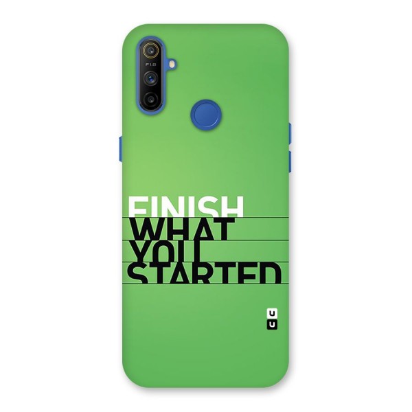 Green Finish Back Case for Realme Narzo 10A