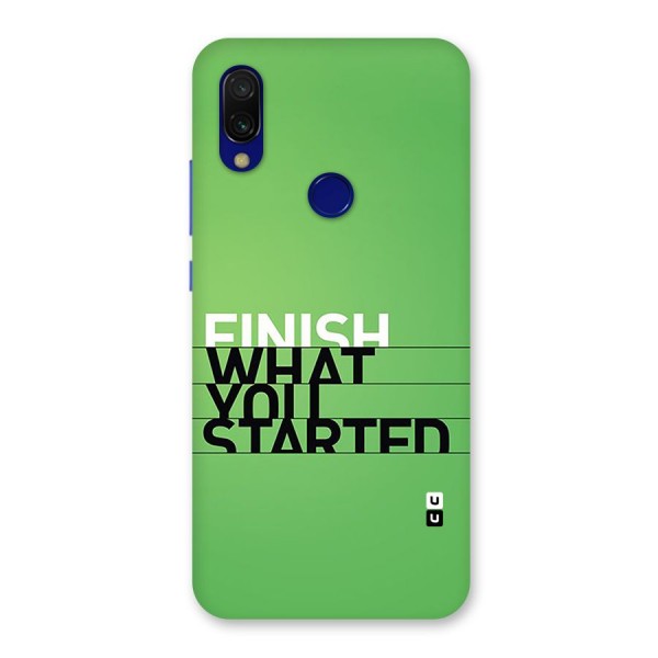 Green Finish Back Case for Redmi 7