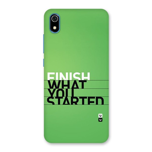 Green Finish Back Case for Redmi 7A