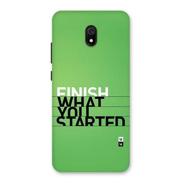 Green Finish Back Case for Redmi 8A
