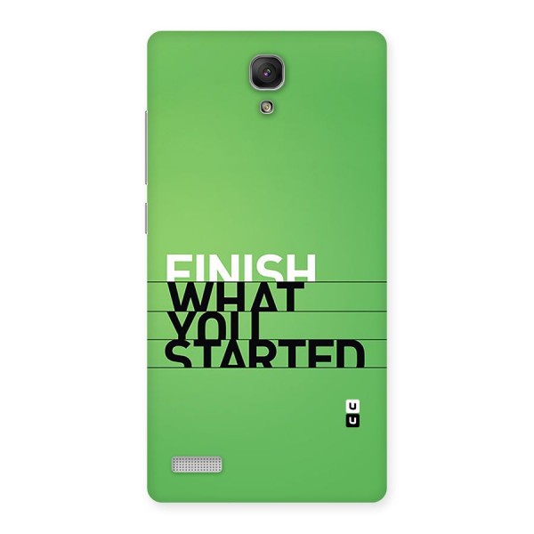 Green Finish Back Case for Redmi Note