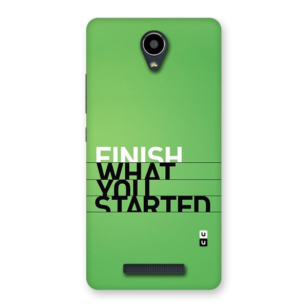 Green Finish Back Case for Redmi Note 2